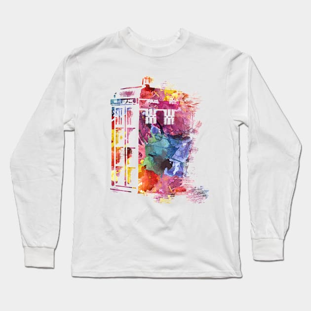 T.A.R.D.I.S (The Disco Box) Long Sleeve T-Shirt by JurassicArt